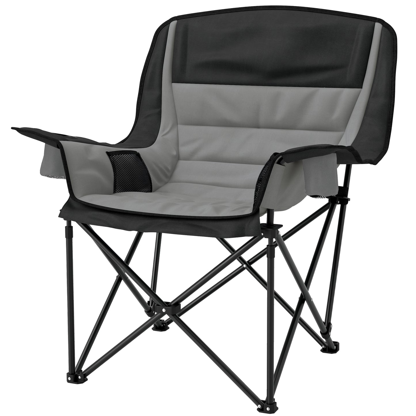 Outsunny Portable Padded Camping Chair, with Bag