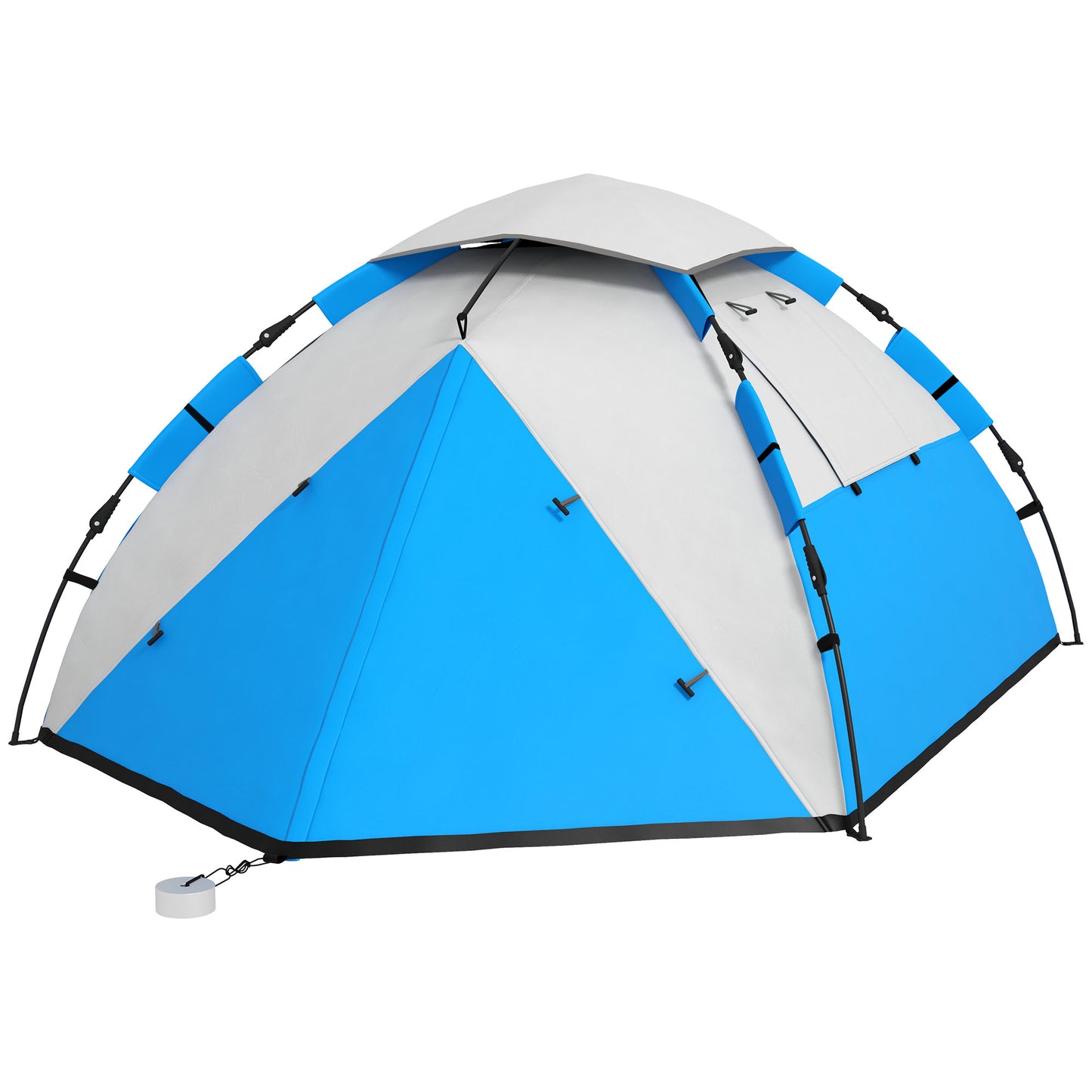 Outsunny Two-Man One Room Camping Tent, with Accessories