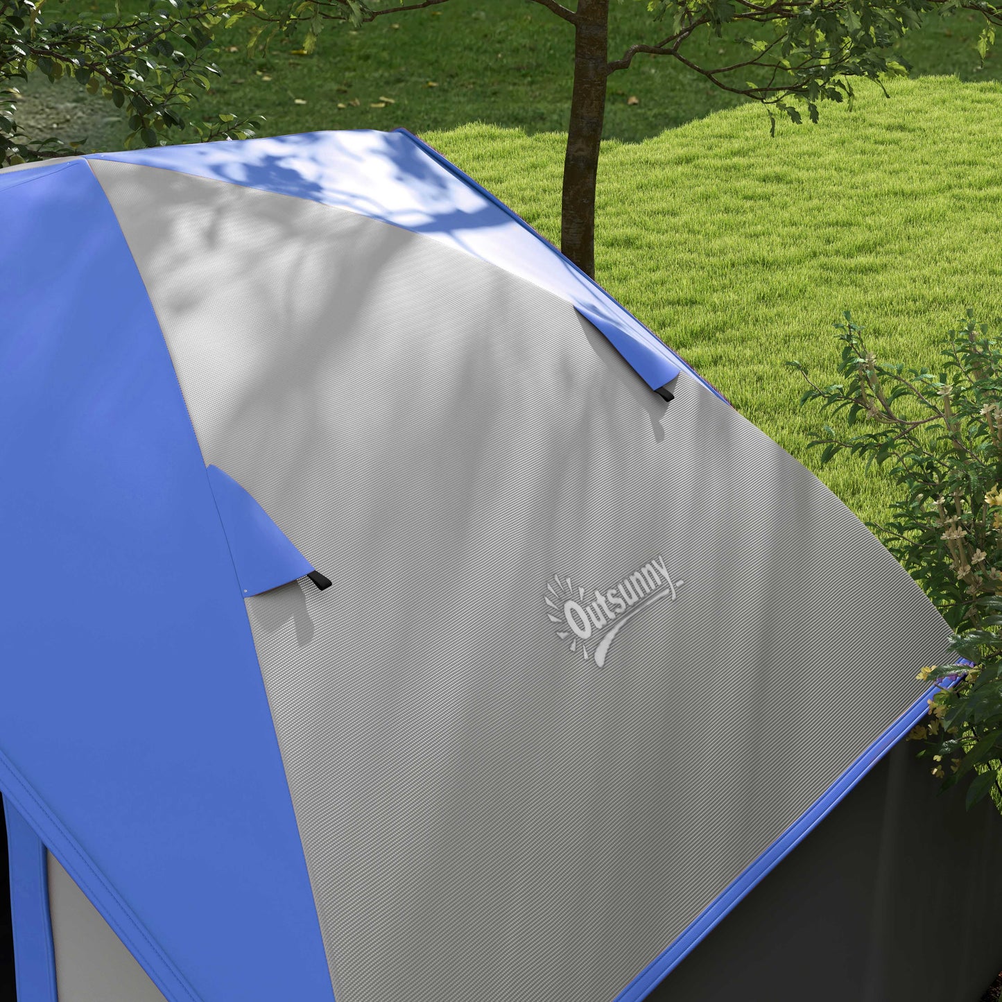 Outsunny Two Man Single Room Dome Tent, with Accessories