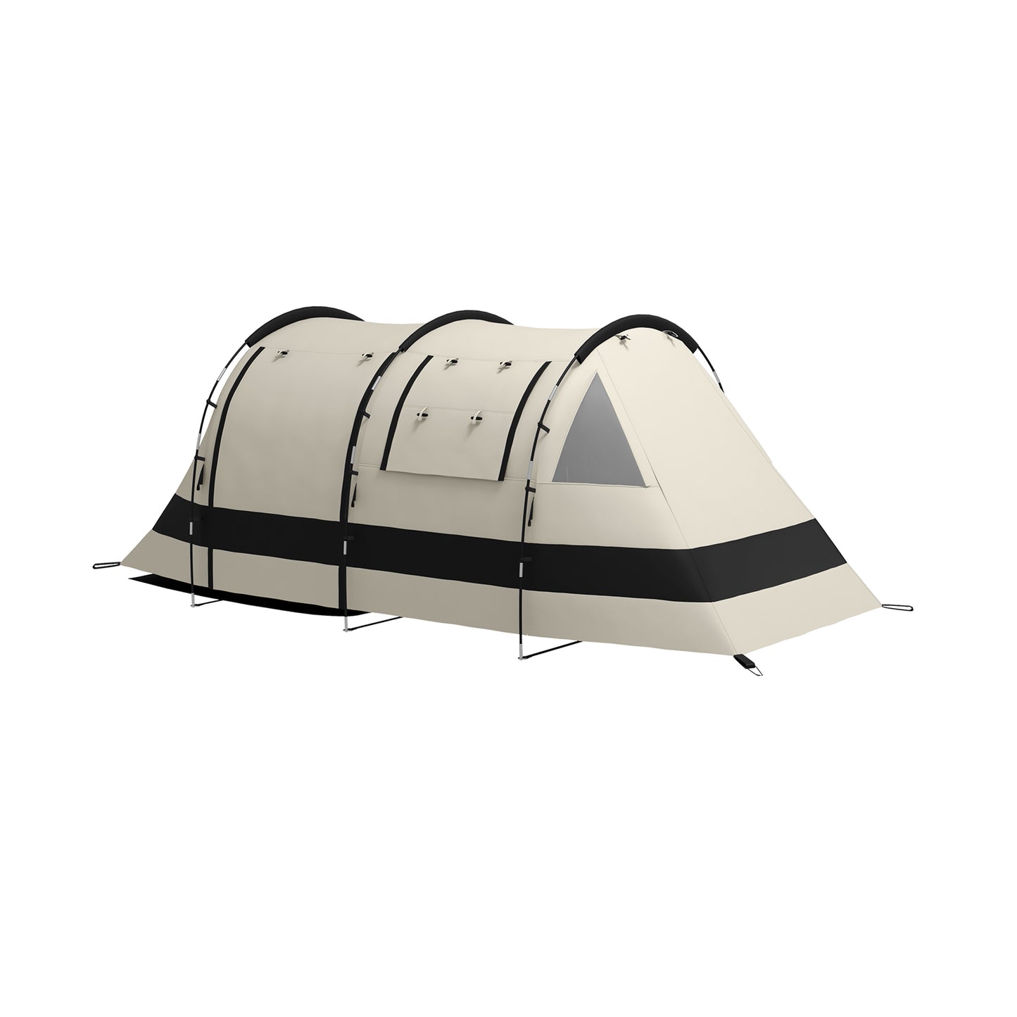 Outsunny Four Man, Two Room Blackout Tent, with Accessories
