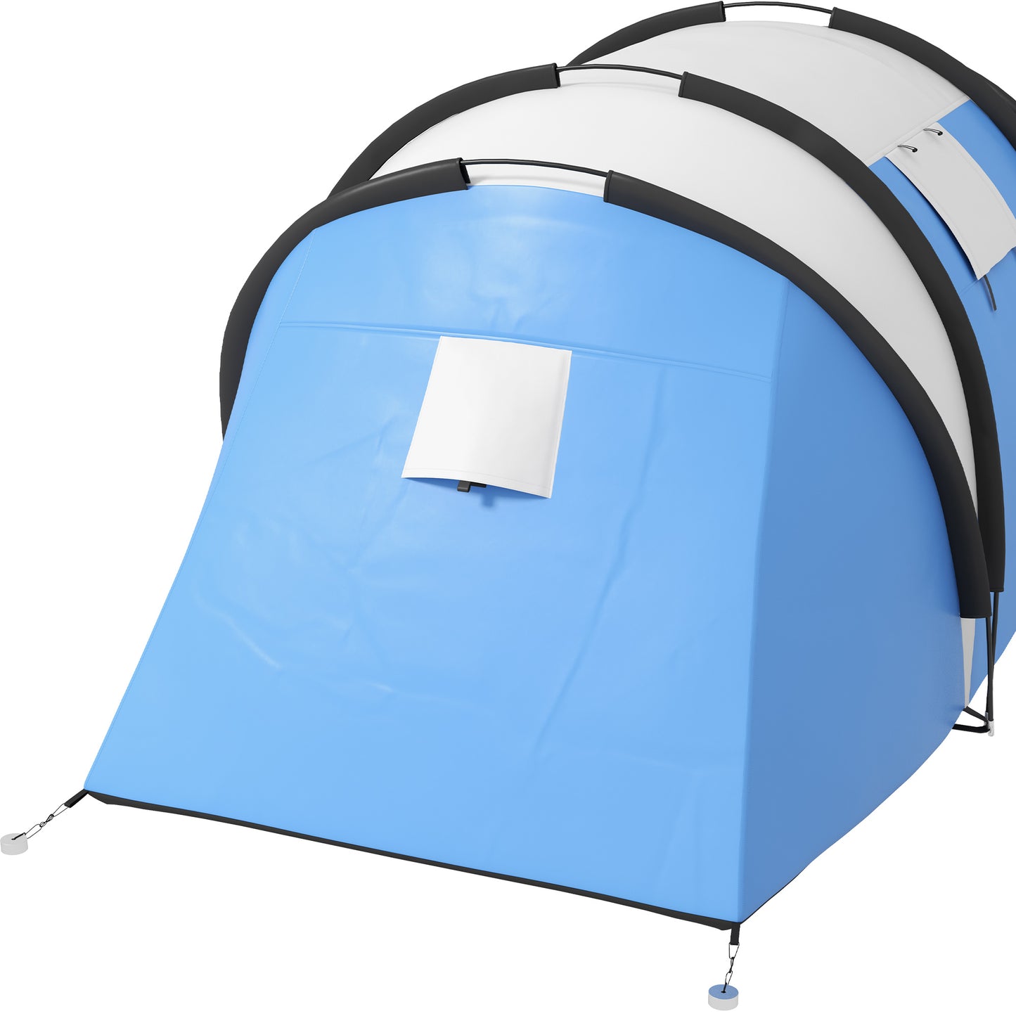 Outsunny Camping Tent with 2 Bedrooms and Living Area, 3000mm Waterproof Family Tent, for Fishing Hiking Festival