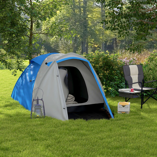 Outsunny Two-Man Dome Tent, with Front Porch and Accessories