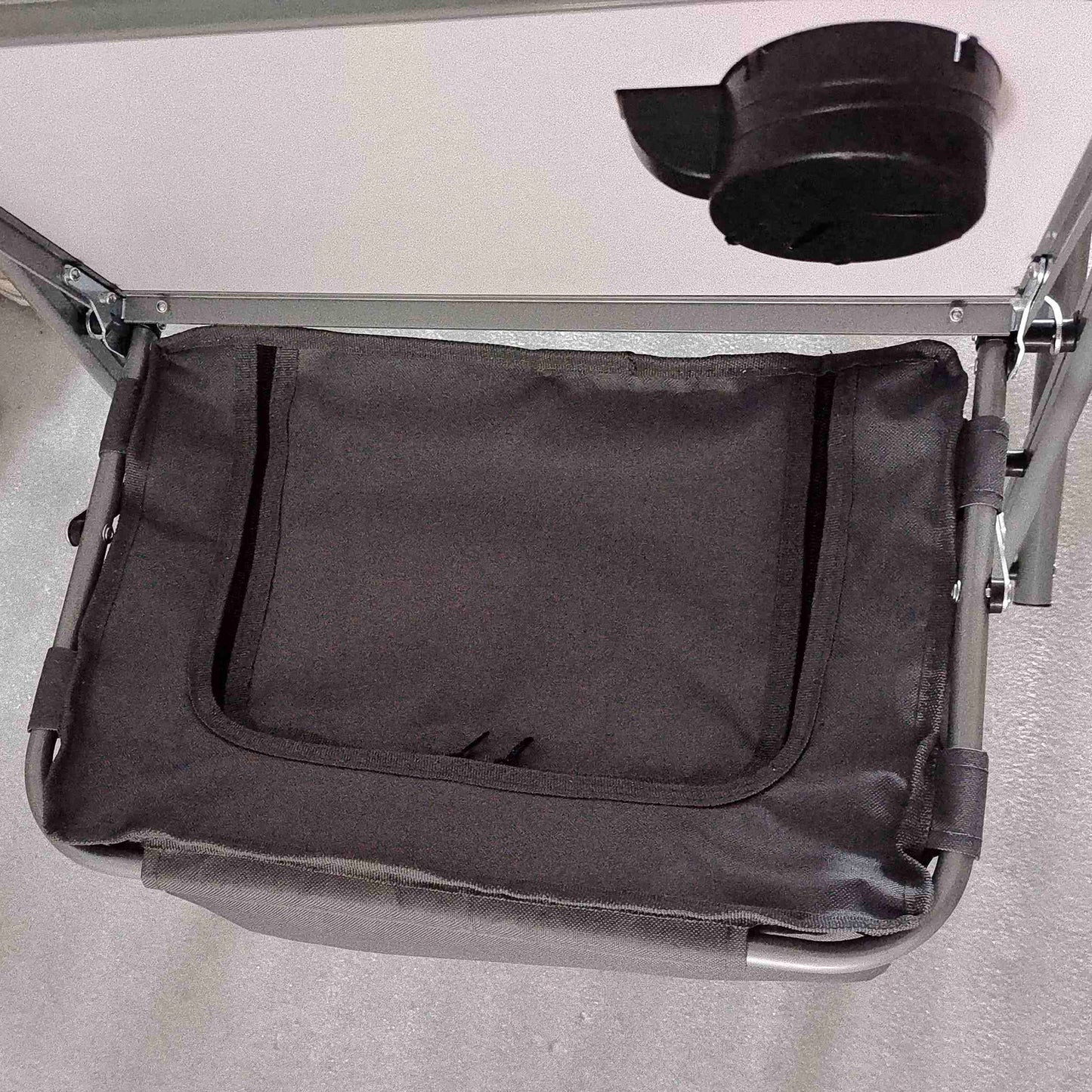 Outsunny Folding Aluminium Camping Chair, with Cooler Bag Table