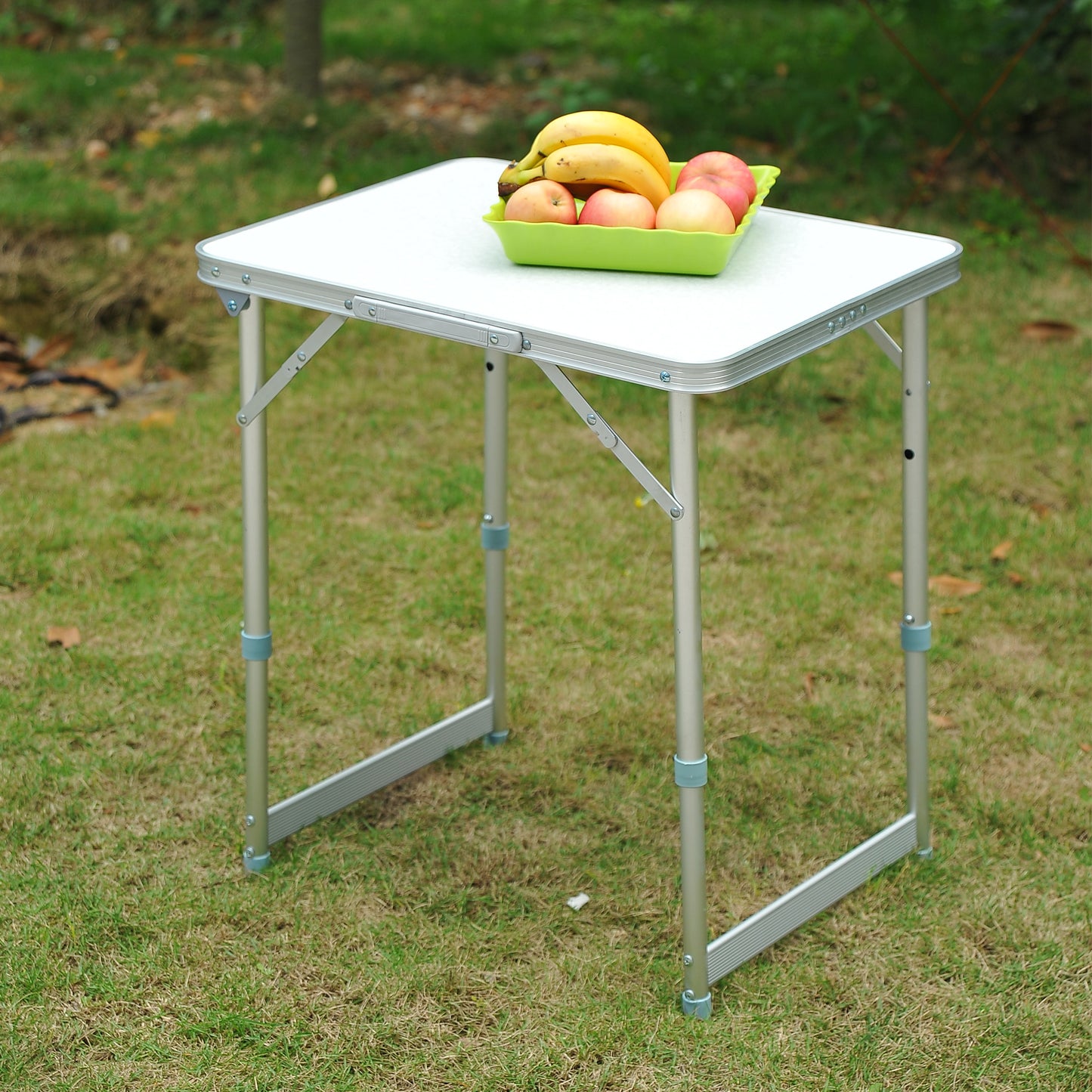 Outsunny Patio Foldable Picnic Table-Silver