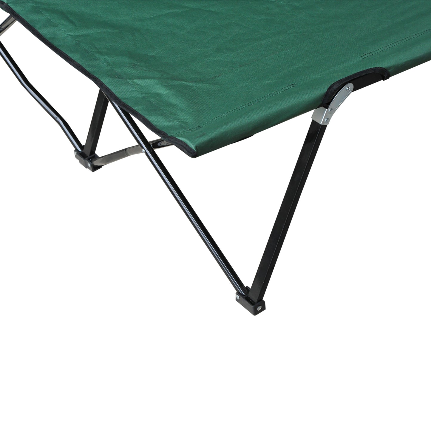 Outsunny Double Camping Cot Bed, with Bag
