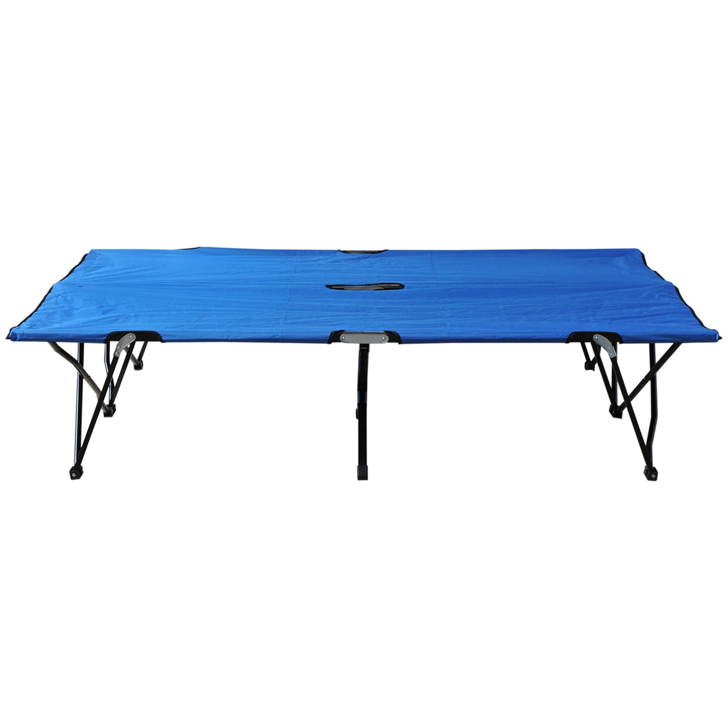 Outsunny Double Camping Cot Bed, with Bag