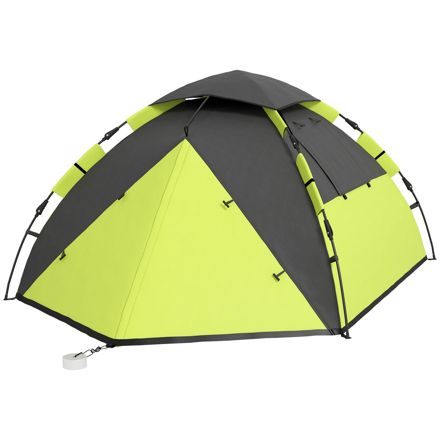 Outsunny Two-Man One Room Camping Tent, with Accessories