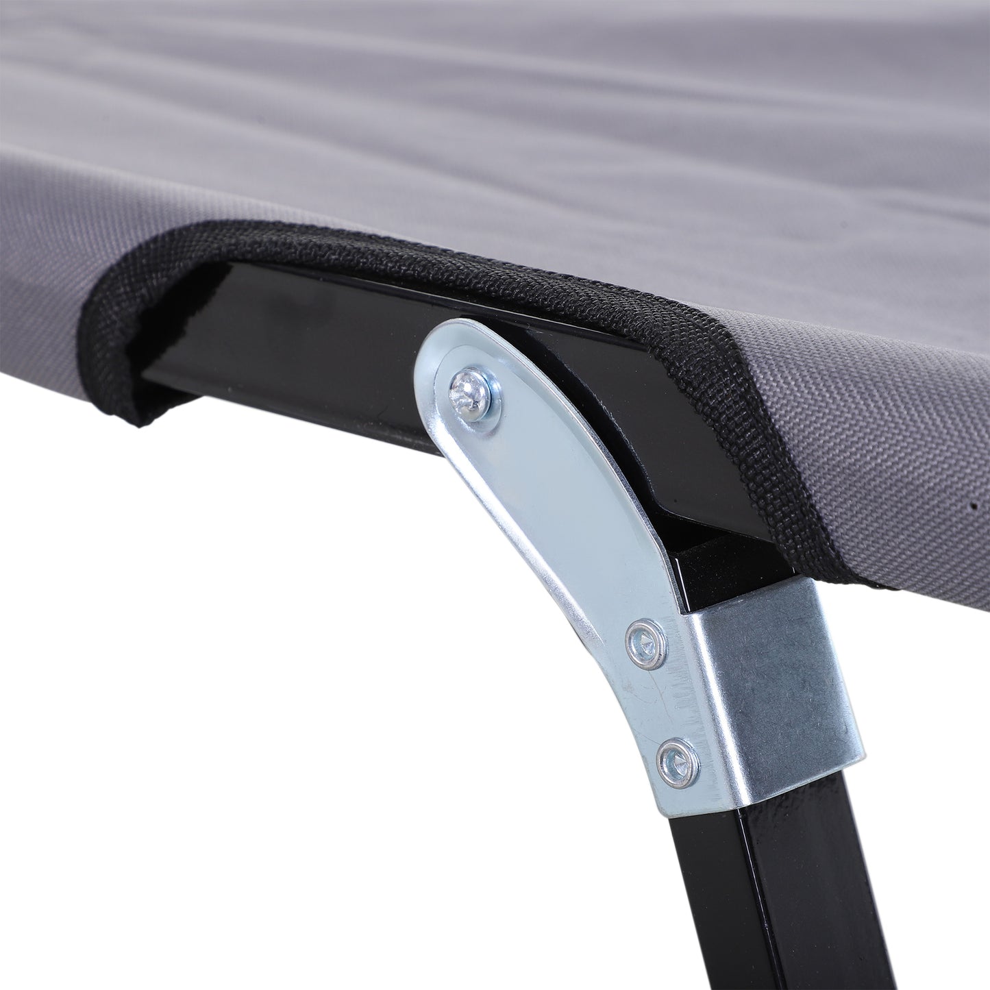 Outsunny Double Camping Cot Bed, with Bag