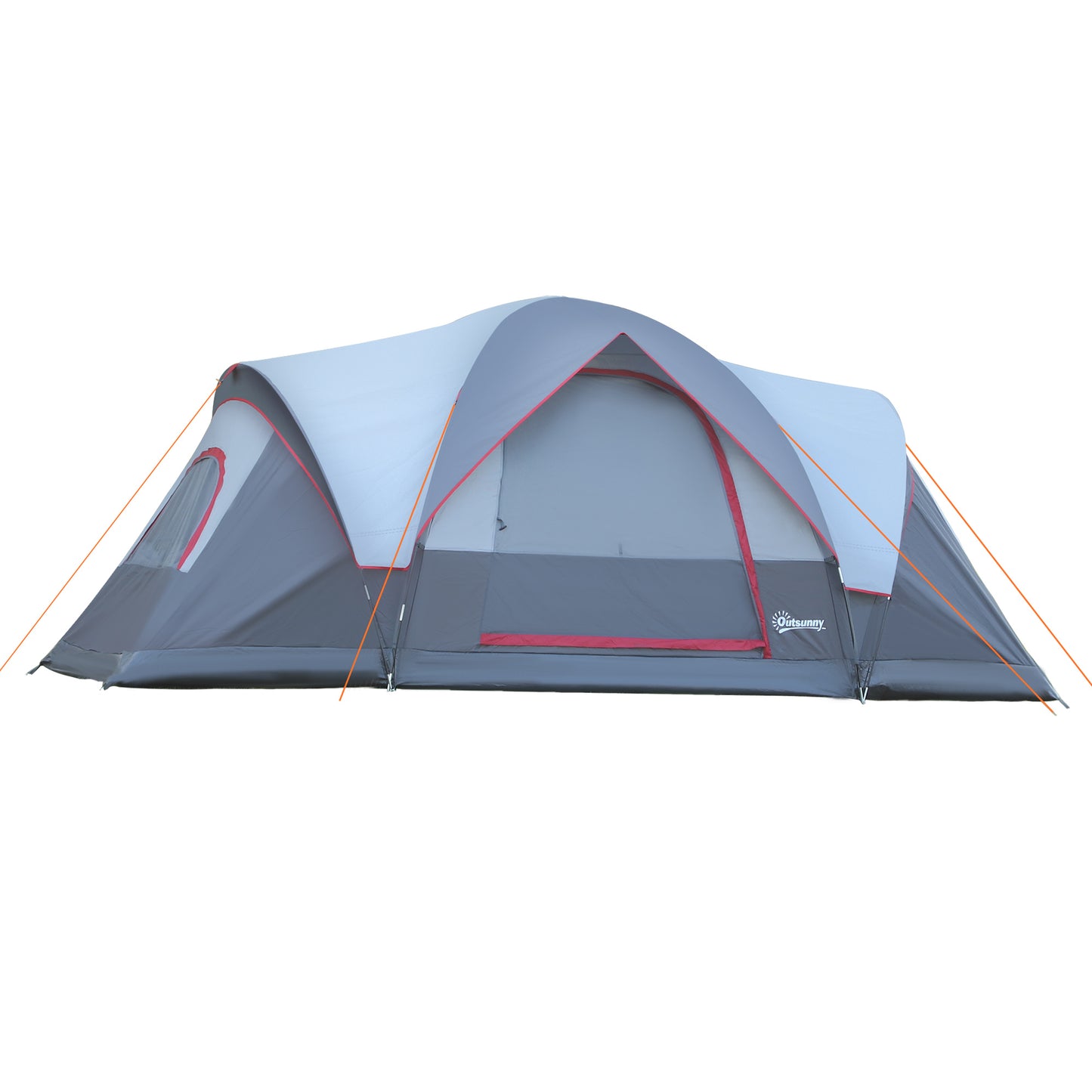 Outsunny Fibreglass & Steel Frame 5/6 Person Lightweight Camping Tent