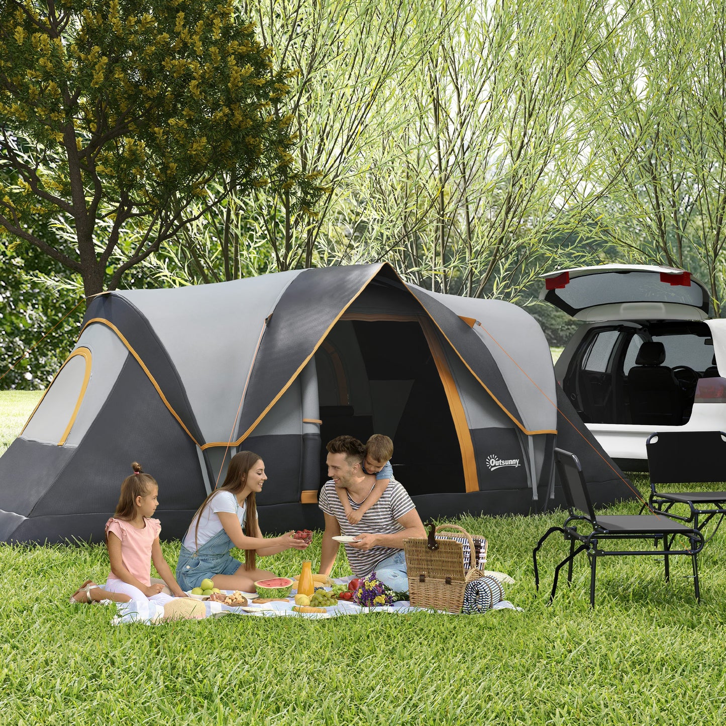 Outsunny 5-6 Man Dome Camping Tent