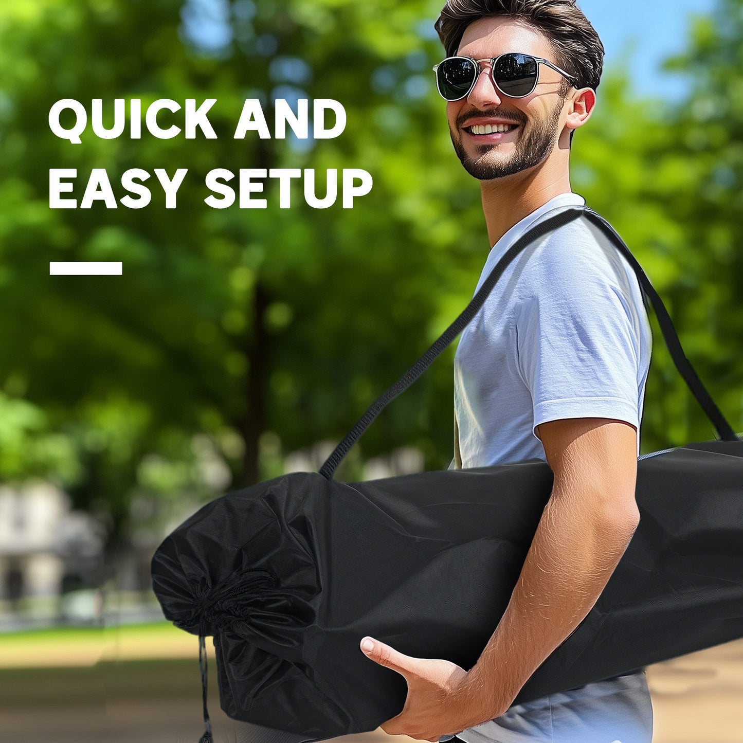 Outsunny Double Camping Chair for Adults, Oversized Heavy Duty Padded Folding Chair with Armrests, Cup Holders and Carry Bag for Outdoor Camping Hiking Picnic Fishing, 250kg Capacity
