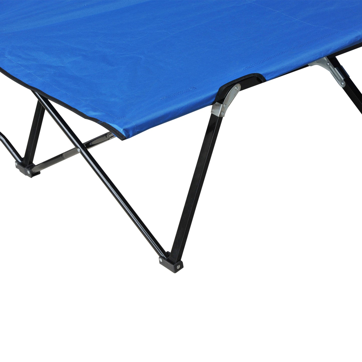 Outsunny Double Camping Cot Bed, with Bag