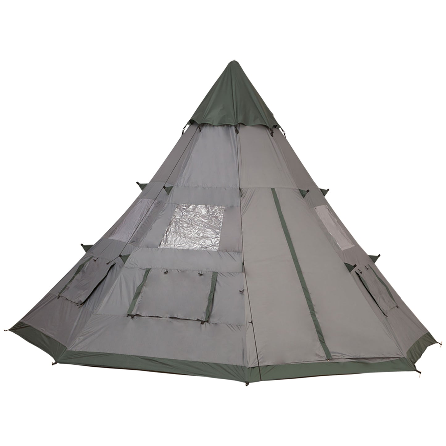 Outsunny 6 Men Tipi Tent with Carry Bag