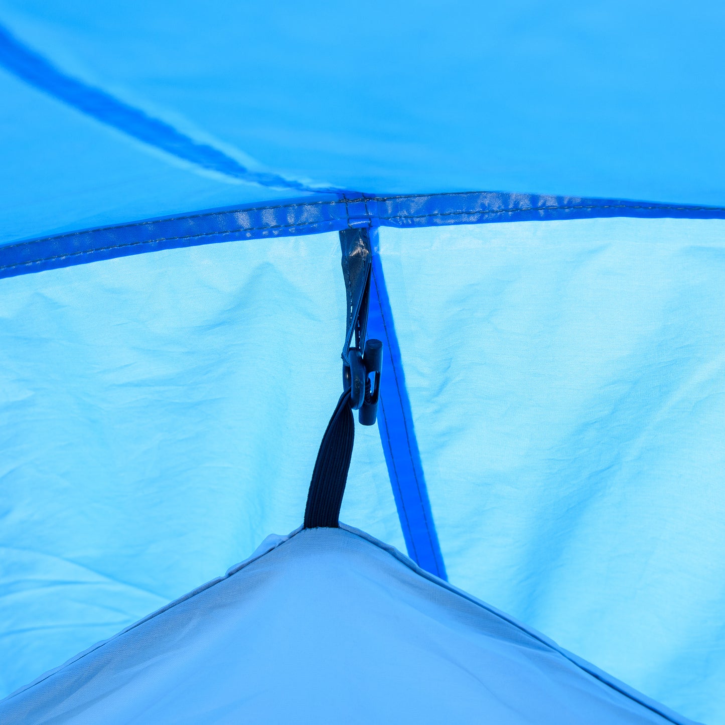 Outsunny 2-3 Man Tunnel Tent with Vestibule, Weather-Resistant Camping Tent with Air Vents for Fishing Hiking
