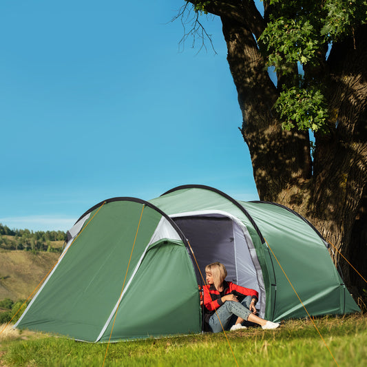 Outsunny Three-Man, Two-Room Tent