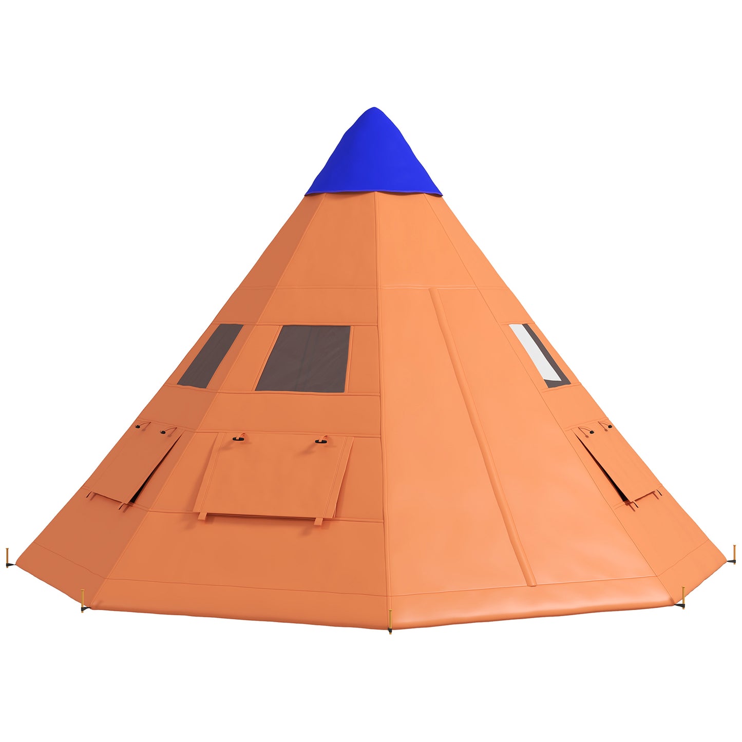 Outsunny 6 Men Tipi Tent with Carry Bag