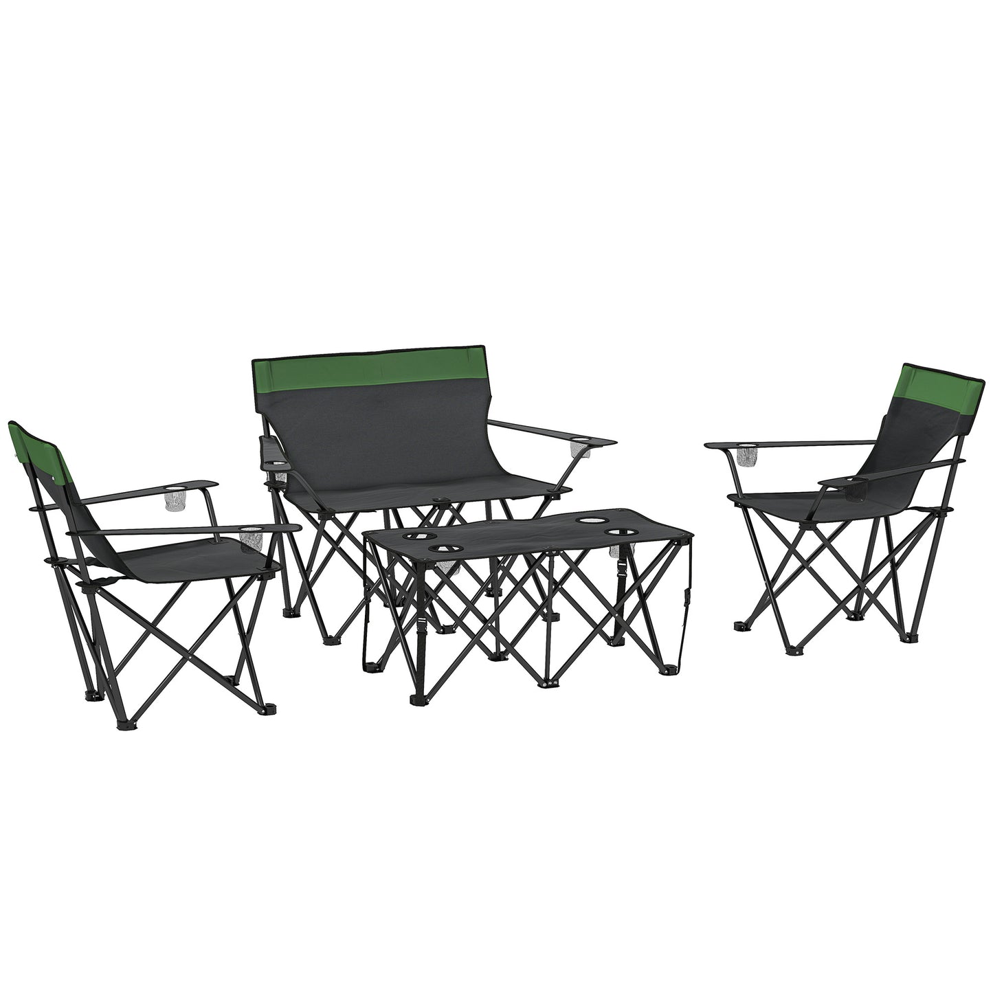 Outsunny Four-Piece Portable Picnic Table Set