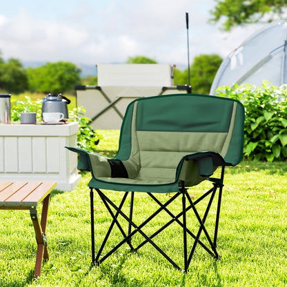 Outsunny Portable Padded Camping Chair, with Bag