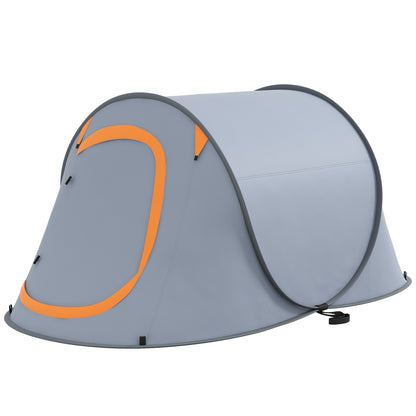 Outsunny Two-Man Pop-Up Dome Tent, with Accessories