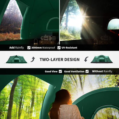 Outsunny 5-6 Man Dome Camping Tent