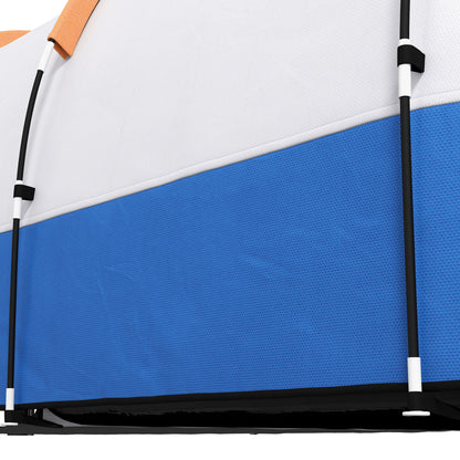 Outsunny Camping Tent, Large Tunnel Tent with Bedroom and Living Area, 2000mm Waterproof, Portable with Bag for 2-3 Man
