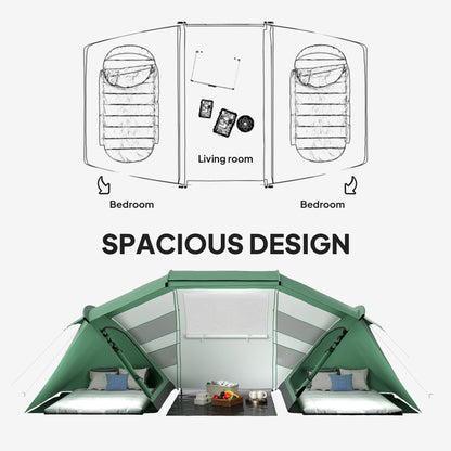 Outsunny 4-6 Man UV Protection Camping Tent