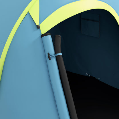 Outsunny Two-Man Pop-Up Dome Tent, with Accessories