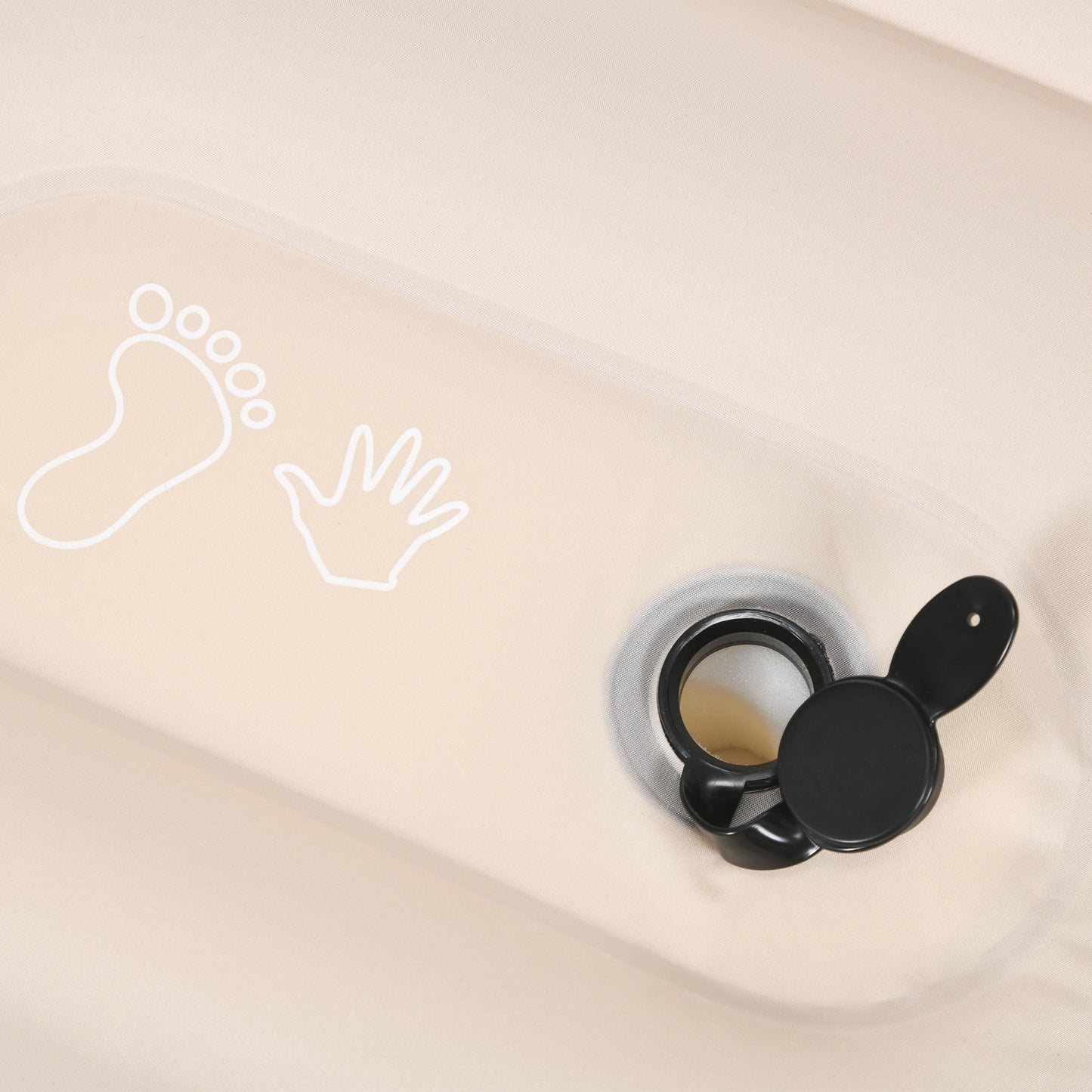 Outsunny Double Inflatable Mattress, with Built-In Pump