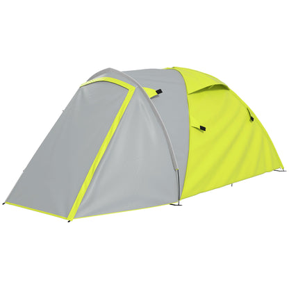 Outsunny Two-Man Dome Tent, with Front Porch and Accessories