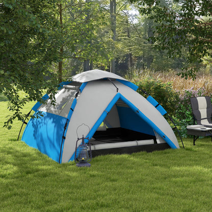 Outsunny Two-Man One Room Camping Tent, with Accessories