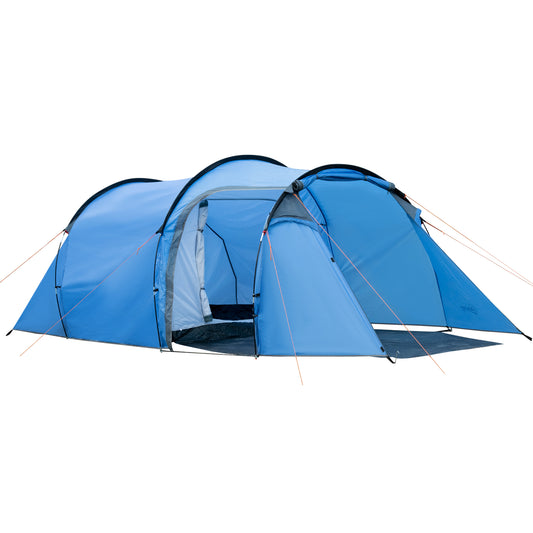 Outsunny 2 Room Tent with Vestibule, Weather-Resistant Camping Tent with Air Vents for Fishing Hiking