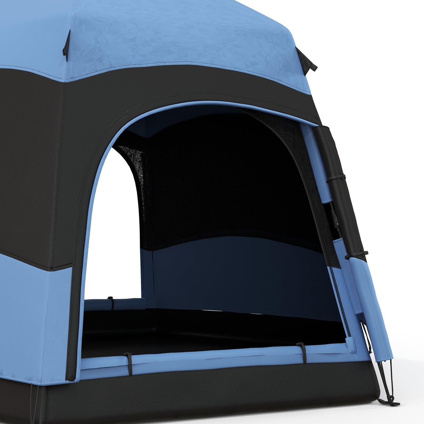 Outsunny Six Man Hexagon Camping Tent with Hang Hook and Carry Bag
