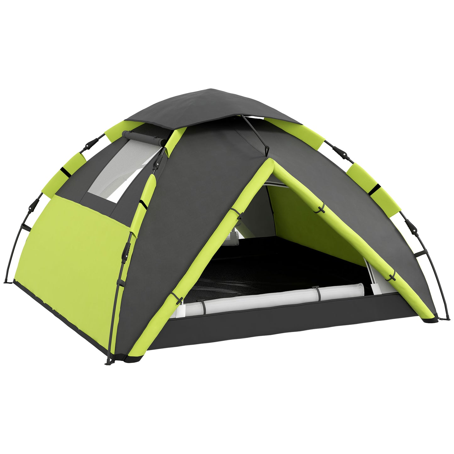 Outsunny Two-Man One Room Camping Tent, with Accessories