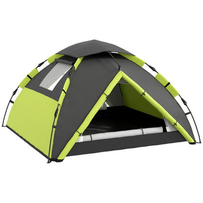 Outsunny Two-Man One Room Camping Tent, with Accessories