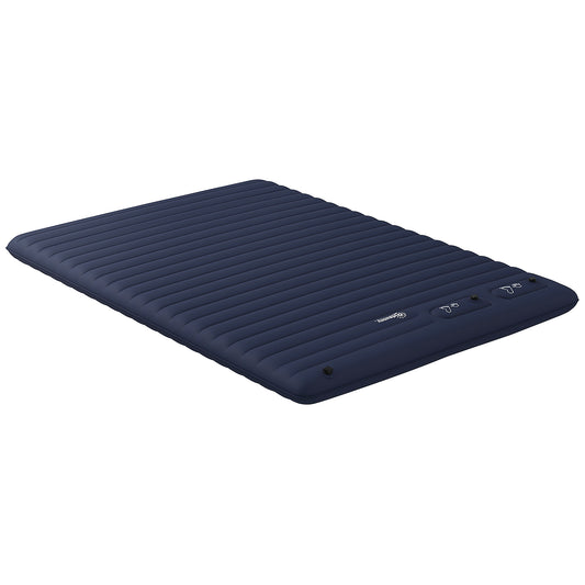 Outsunny Double Inflatable Mattress, with Built-In Pump