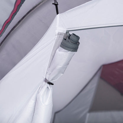 Outsunny 2-3 Person Tunnel Tent with Sewn-in Groundsheet, Air Vents, Rainfly, 2000mm Water Column, Camping Tent with 1 Bedroom, Inbuilt Porch, Living Area for Camping, Hiking