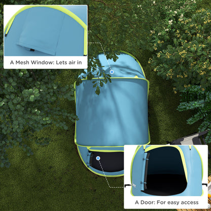 Outsunny Two-Man Pop-Up Dome Tent, with Accessories