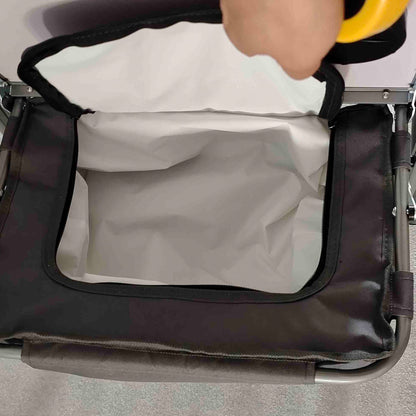 Outsunny Folding Aluminium Camping Chair, with Cooler Bag Table