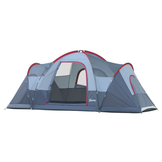 Outsunny Fibreglass & Steel Frame 5/6 Person Lightweight Camping Tent