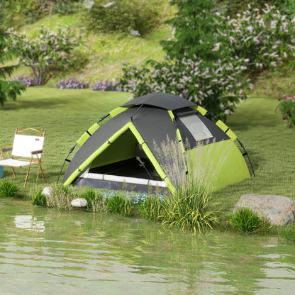 Outsunny Two-Man One Room Camping Tent, with Accessories