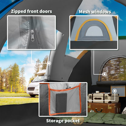 Outsunny 5-6 Man Dome Camping Tent