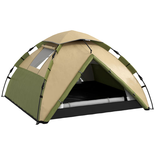 Outsunny Two-Man One Room Camping Tent, with Accessories