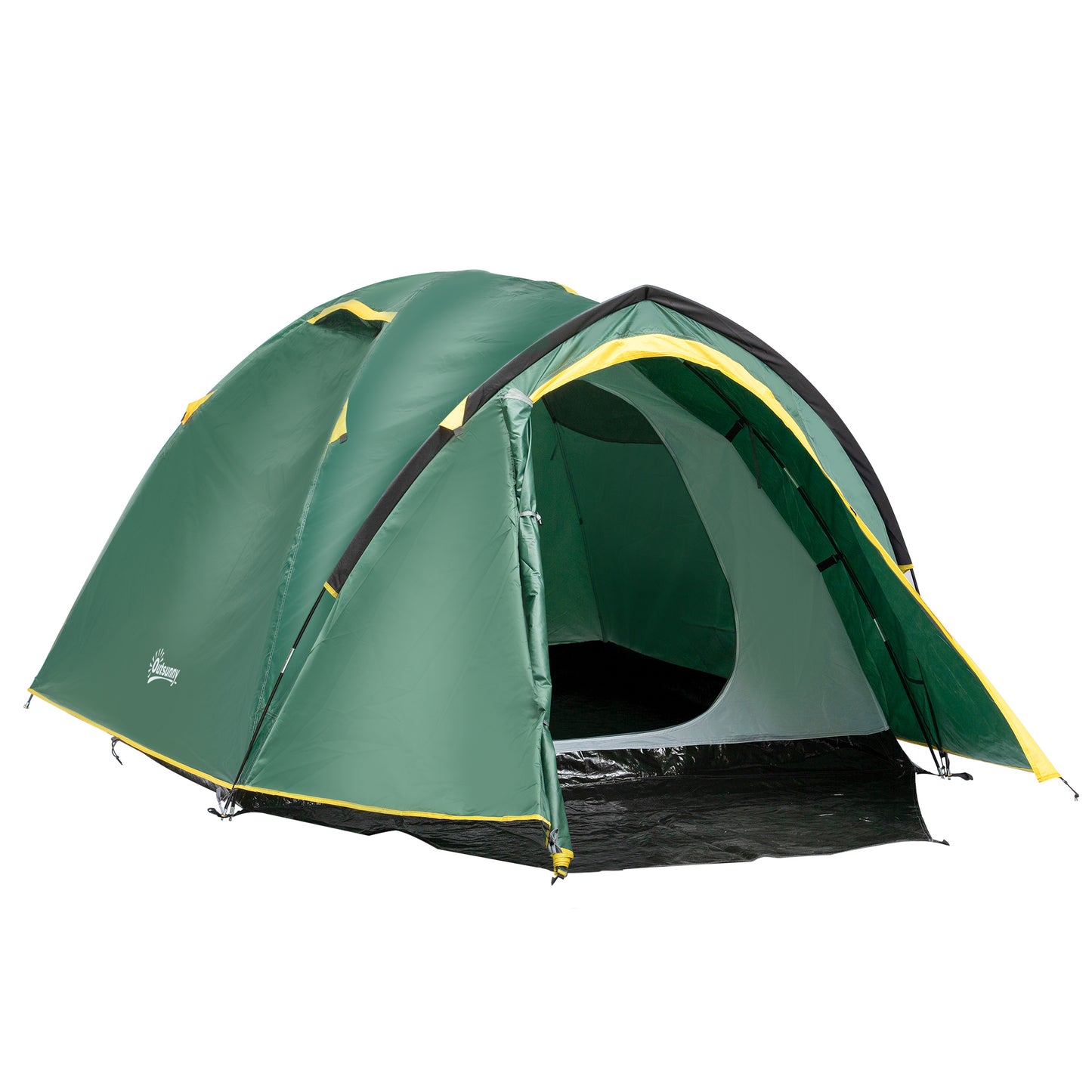 Outsunny Dome Tent for 2 Person Camping Tent with Large Windows, Waterproof