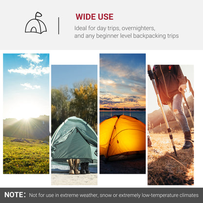 Outsunny 2-3 Person Tunnel Tent with Sewn-in Groundsheet, Air Vents, Rainfly, 2000mm Water Column, Camping Tent with 1 Bedroom, Inbuilt Porch, Living Area for Camping, Hiking