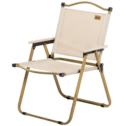 Outsunny Camping Chair for Adults, Lightweight Folding Chair, Portable Chair for Camping, Fishing, Beach and Outdoor Travel