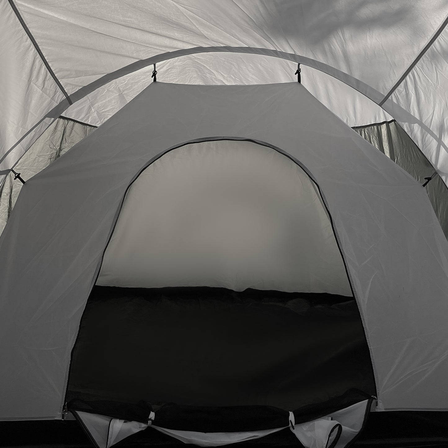 Outsunny 6-9 Man Tent with Bedrooms and Living Room, Accessories Included