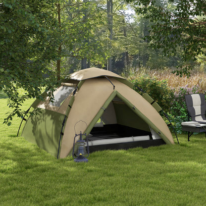Outsunny Two-Man One Room Camping Tent, with Accessories