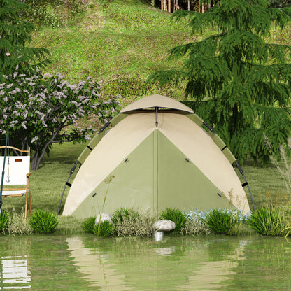 Outsunny Two-Man One Room Camping Tent, with Accessories