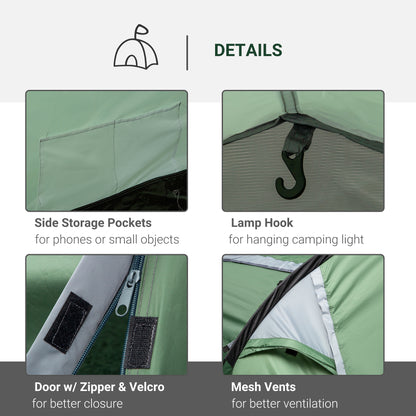 Outsunny Three-Man, Two-Room Tent
