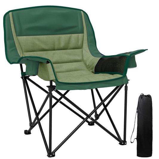 Outsunny Portable Padded Camping Chair, with Bag